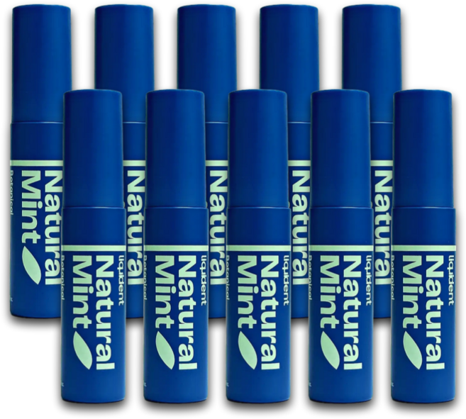 리퀴덴트 무알콜 입냄새제거 구강스프레이 네츄럴민트, 10ml, 10개