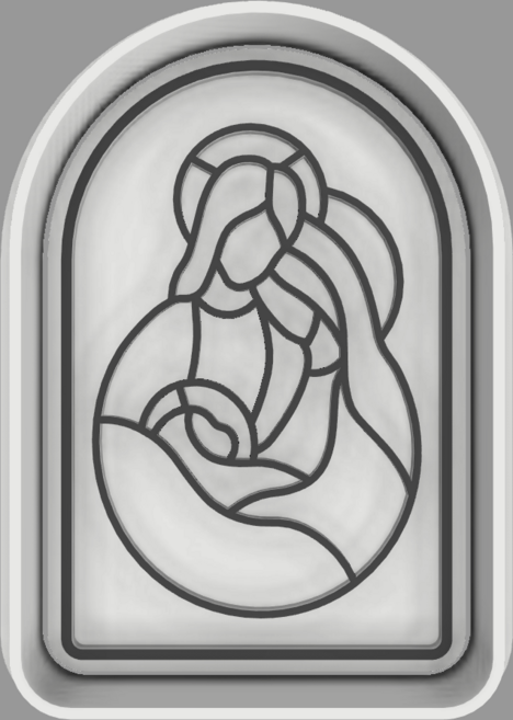 크리스마스 아기 예수님 탄생 쿠키틀 쿠키커터, 1개, 아기예수님 탄생2