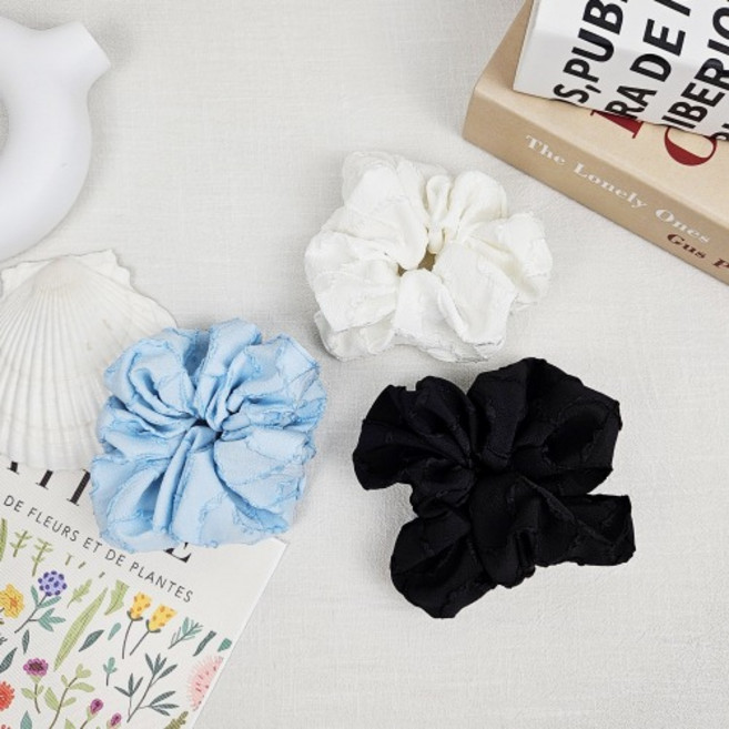 무이토린다 프렌치 텍스처 곱창머리끈 곱창밴드 스크런치