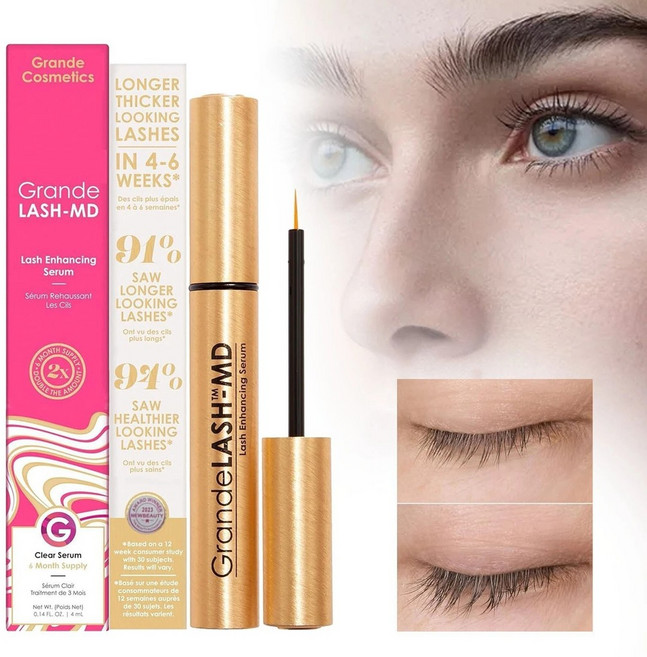 grande lash serum 新爆新品黃色大劑量睫毛膏, 1個, 4ml小尺寸）
