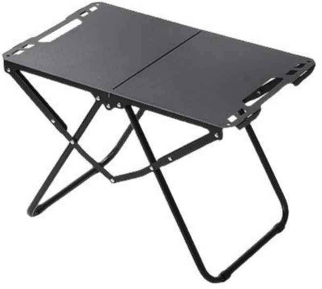 우이지아 초경량 접이식 폴딩 캠핑테이블 휴대용 피크닉 야외 테이블, 블랙