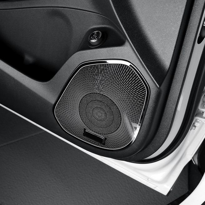 유투카 호환 트랙스 크로스오버 튜닝 용품 트위터 스피커 도어스피커 커버 차량 포인트 몰딩 악세사리, 블랙-도어스피커 커버 4P, 기타