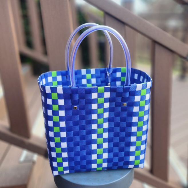 마로니백 빨대가방 블루