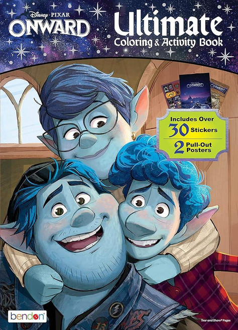 Disney 픽사 192페이지 컬러링 및 액티비티 북 도리 니모 토이 스토리 몬스터 Inc Inside Out Cars; Bendon 49935, Onward 컬러링 북