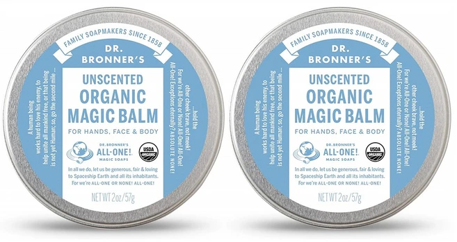 Dr. Bronners Baby Unscented Organic Magic Balm 닥터 브로너스 베이비 무향 오가닉 매직 밤 2oz(57g) 2팩, 1개, 1g - 쿠팡