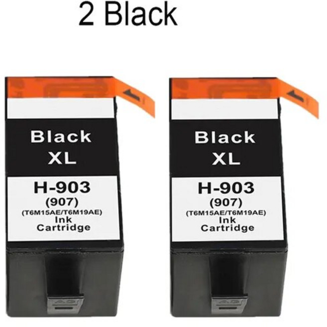 HP 호환 오피스젯 프로 6950 6960 6970 6975 프린터 잉크 카트리지 ASW 5PK 903XL 903xl 호환903xl, [01] 2 Black