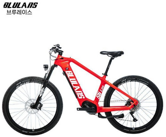 트렉전기자전거 전기MTB 전기자전거 Blulans s6 Bafang 탄소 섬유 모터 여행 전기 산악 자전거, 11단, 27.5인치, S6Lite 블레이즈 레드 팔각중 모터, 1개
