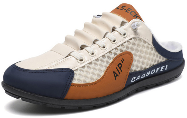 COMIRST 남성 여름 반슬리퍼 슬립온 스니커즈 운동화