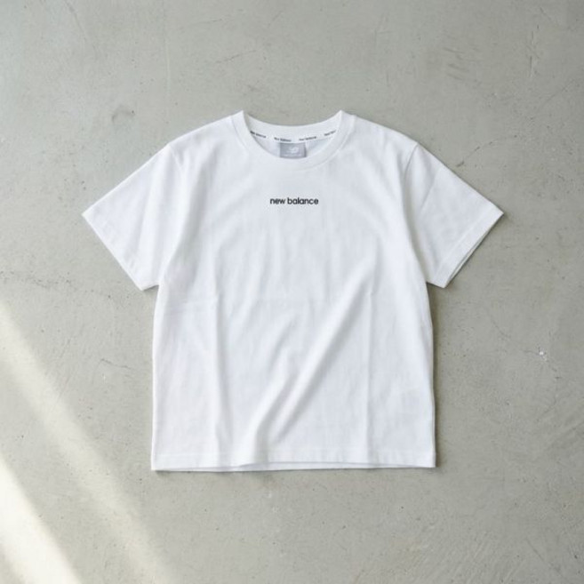 뉴발란스 NBNEG2W412 여성 에센셜 중앙레터 반팔티 WHITE 10