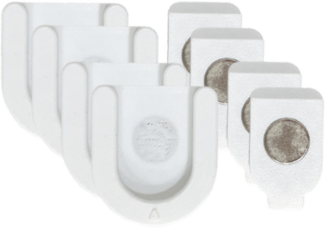 MMC 무타공 자석 리모컨 거치대 4개 강력한 자석, 아이보리 4개