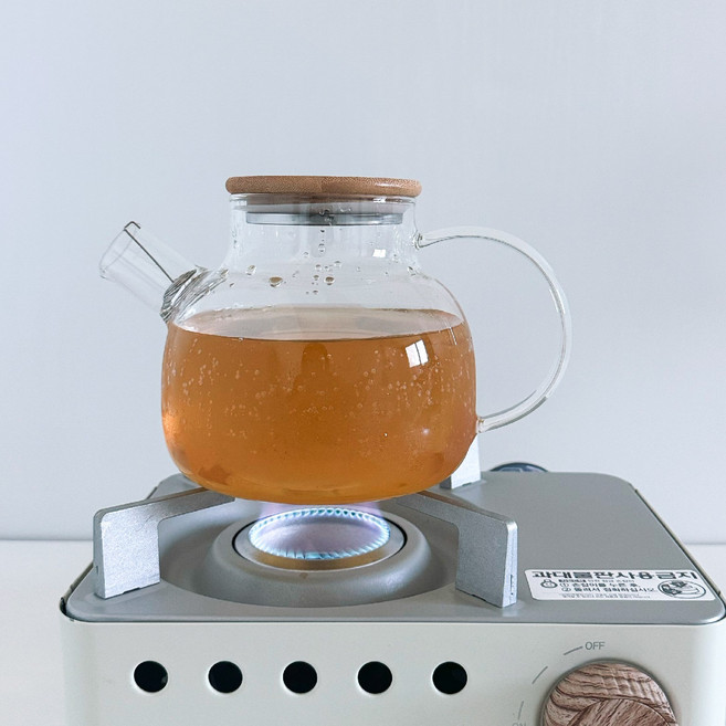 저그 직화 내열유리 티포트, 혼합색상, 1000ml, 1개