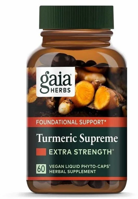 Gaia Herbs Turmeric Supreme 가이아허브 터메릭 슈프림 강황 추출물 60정, 1개 - 쿠팡