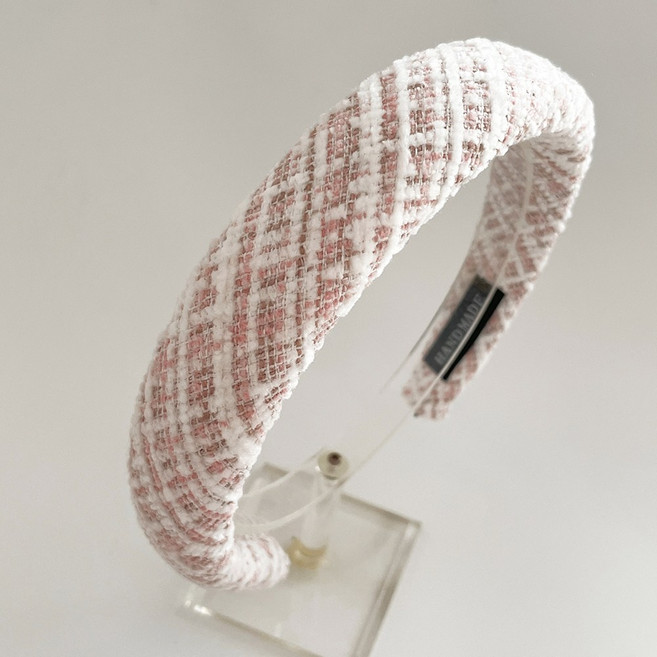 메르시봉봉 트위드 쿠션 머리띠 매듭 헤어밴드