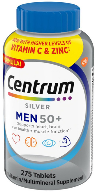 센트룸 실버 맨 50+ 멀티비타민, 275정, 1개
