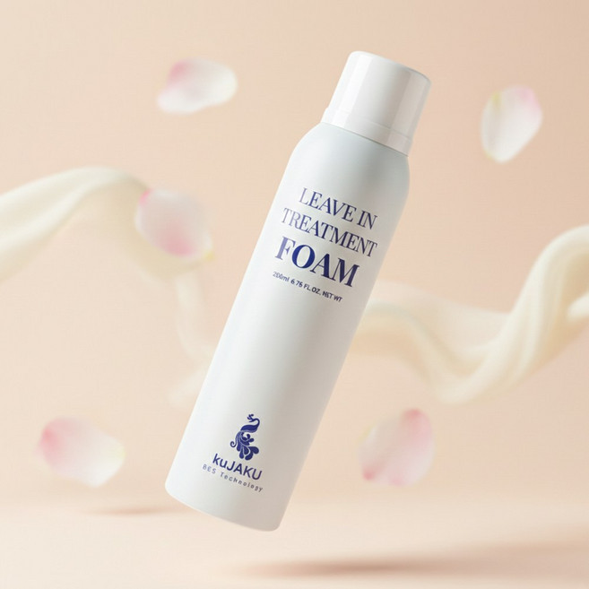 헹구지 않는 구름 폼 수분공급 영양공급 정전기 방지 쿠자쿠 버블 폼 노워시 실크 트리트먼트, 1개, 200ml