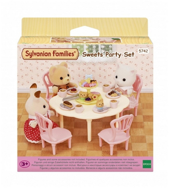 토이트론 실바니안 5742 카페라떼 스위트 파티세트 인형 미니 토끼 하우스, 1개