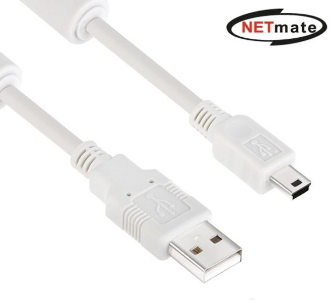 NETmate USB 2.0 미니5핀 케이블 3M ssu+49226ZS