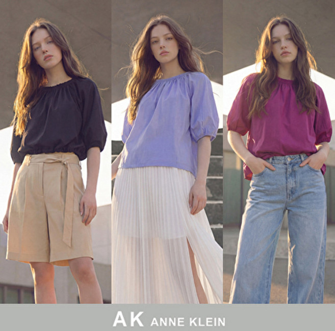 앤클라인 [AK앤클라인] 26SS 샤벳 볼륨 블라우스 3종