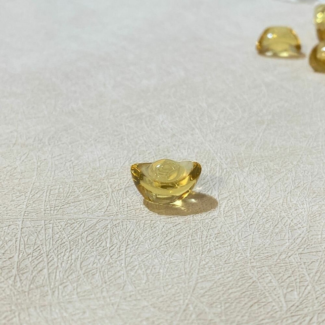 金元寶 琉璃金元寶 新年招財 過年裝飾 聚寶盆 風水擺件 迷你元寶(14mm) 一顆