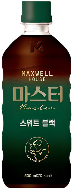 동서 맥스웰하우스 마스터 스위트 블랙 500ml 사무실 캠핑 스터디카페 페트병 커피, 1개
