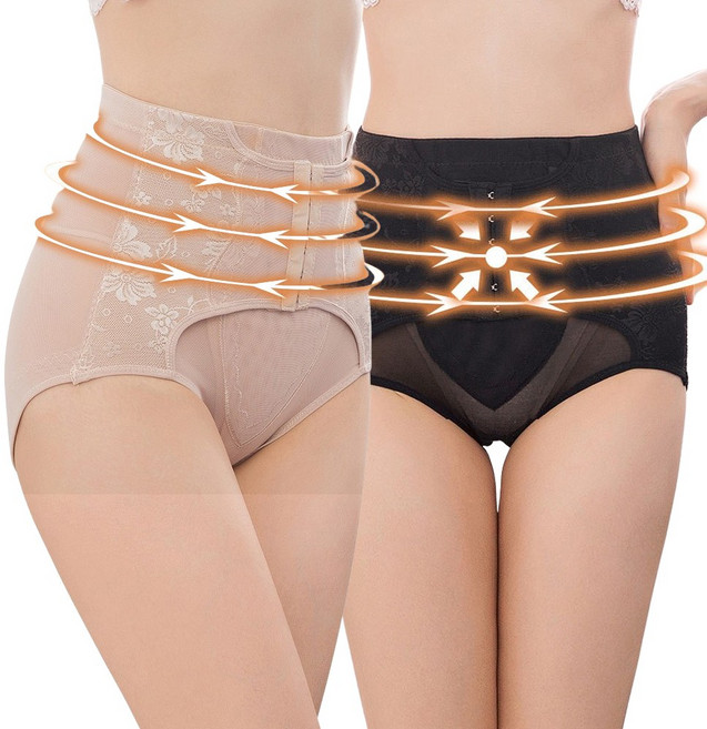 [1+1] 똥배 보정 팬티 3단버클 하이웨스트 여성 속옷 복부 뱃살 쏙 커버 골프 웨딩 힙업