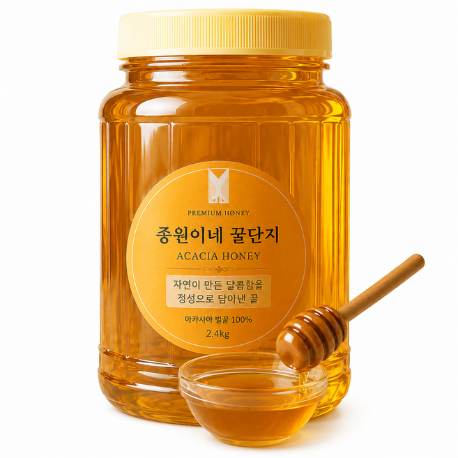 종원이네 꿀단지 2026년 햇꿀 100% 국내산 프리미엄 아카시아꿀 2.4KG, 1개
