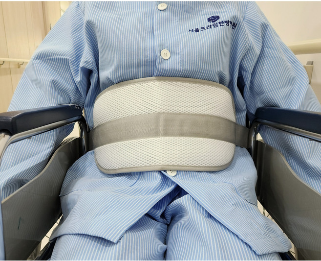 한즈벨트 휠체어벨트 낙상방지 안전벨트 가슴고정 밴드 안전보호대 고정 벨트 환자 어르신, 1개