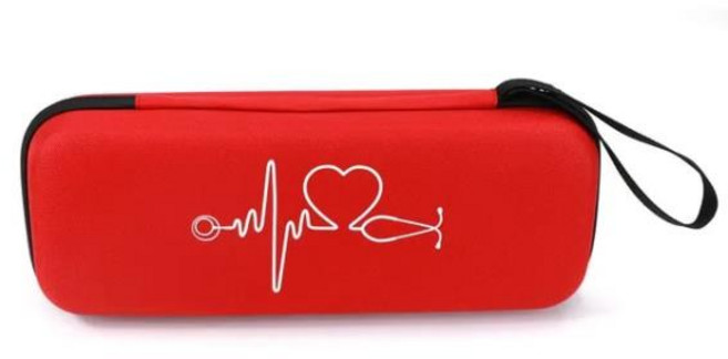 지퍼 EVA quanlity 하드 케이스 가방 3M Littmann 클래식 III 청진 기, 05 Red, 한개옵션1