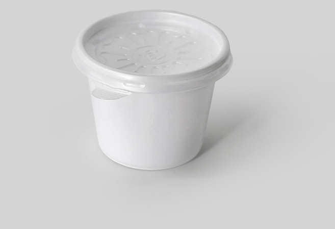 유즈팩 원형소스컵 75파이 3호 대 백색 100개, 1개, 100개입