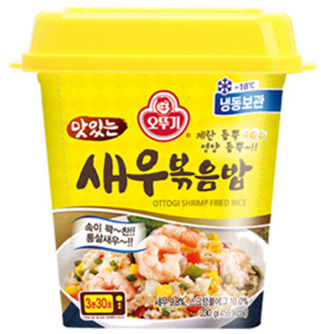 오뚜기 맛있는 새우볶음밥 (냉동), 230g, 4개