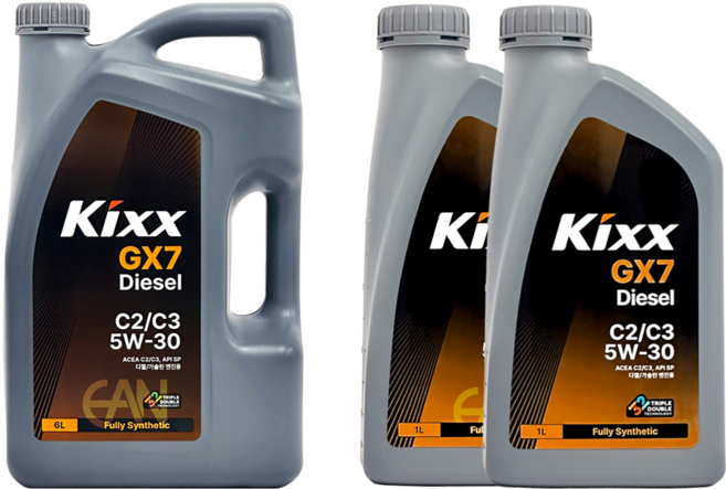 포터2 (22년형 이후) 2.5 디젤 킥스 D1 C2/C3 5W30 엔진오일세트 0381-2084, 1개, 8L