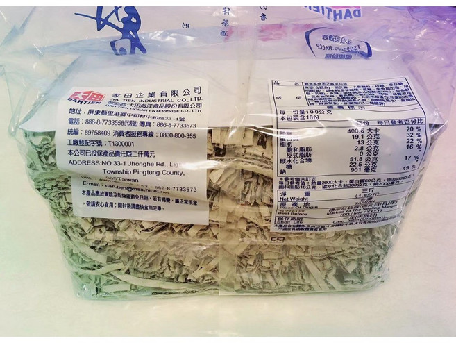 大田 鱈魚芝麻條 夾心絲 雪魚香絲 3斤/5斤, 1.8kg, 1個
