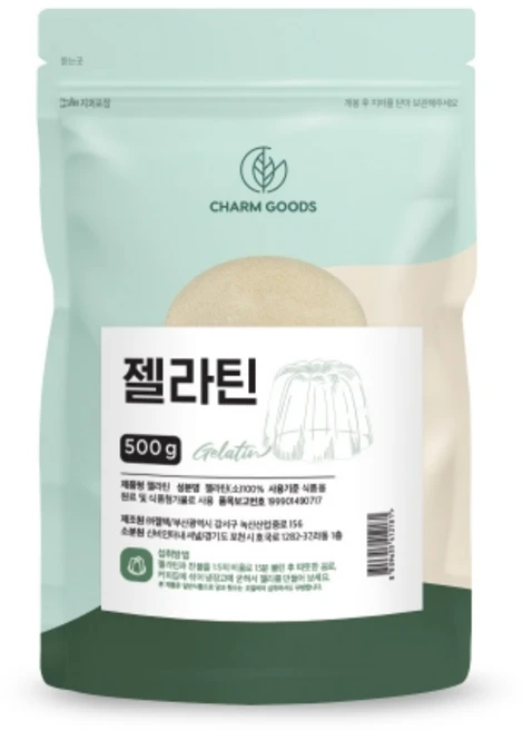 Charm Goods 젤라틴 /팩(스푼), 3개, 500g - 쿠팡