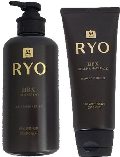 려 명품 HBX 앰플 2종(샴푸500mlx모발팩200ml), 1세트