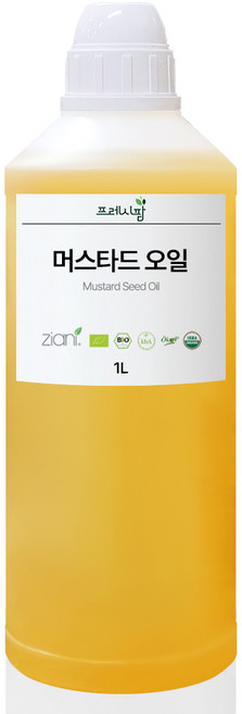 머스타드 오일 비정제 머스타드씨, 1000ml(1L), 1개, 500ml