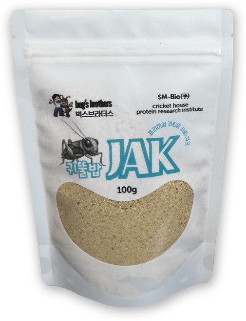 귀뚤밥 프리미엄 귀뚜라미 전용사료 영양만점 파충류 것로딩 먹이, 1개, 100g