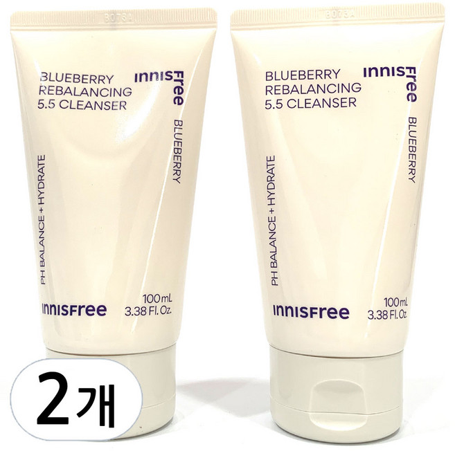 이니스프리 블루베리 리밸런싱 5.5 클렌저, 100ml, 2개