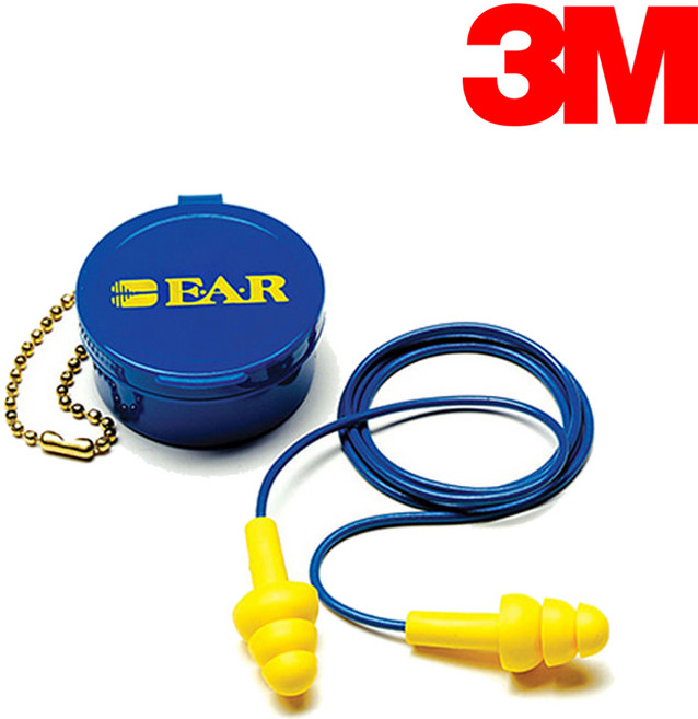 쓰리엠 3M 귀마개 Ultra Fit with 케이스 울트라핏+케이스 끈유 이어플러그 소음방지, 2개, 1쌍