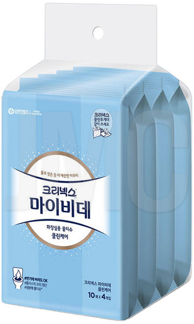 6위 - 마이비데 클린케어 휴대용 10매x4입, 55g, 1세트, 4개