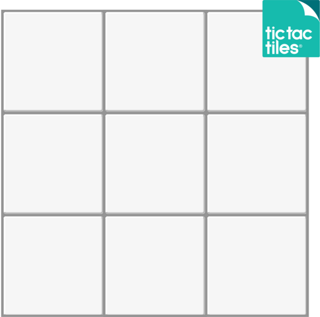 틱택타일 티커타일 빅스퀘어 모노화이트 붙이는타일 DIY 셀프인테리어, 12.빅스퀘어 모노화이트