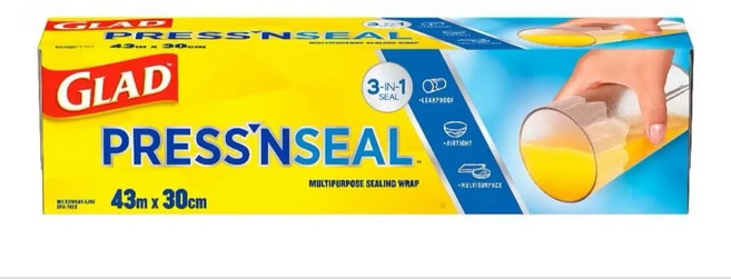 GLAD Press'n Seal 多用途密封保鮮膜 43m x 30cm, 1個, 43.4m