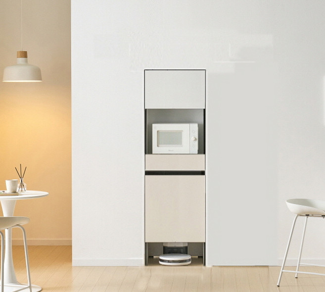 오브제 1860 500 수저서랍형 로봇청소기장 빌트인 냉장고틈새장