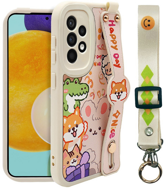 인트그로 동물원 목걸이 스트랩 휴대폰 케이스