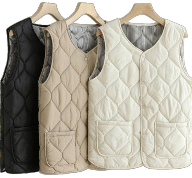 탐나는 여성 조끼 패딩 간절기 경량 누빔 퀼팅 포켓 베 봄 가을 겨울 점퍼 자방한복 가벼운 따뜻한 아우터 바람막이 잠바 다운