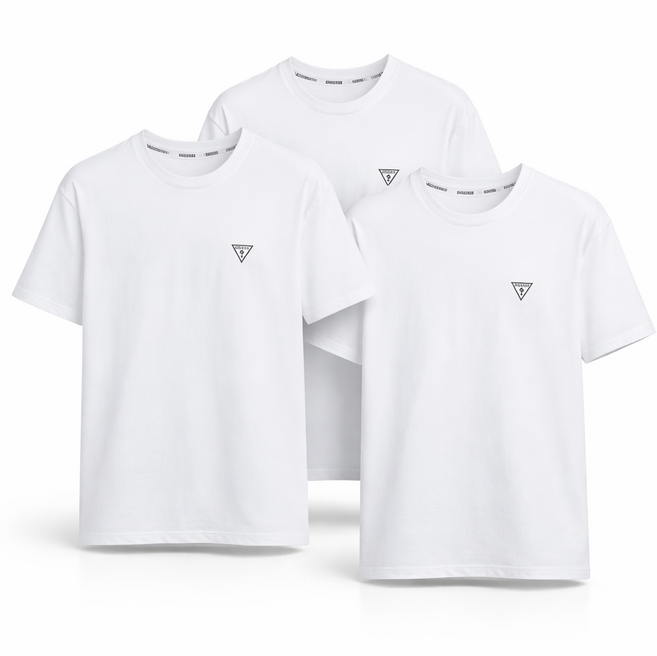 [한국정품] 게스 남자 반팔티 guess 면티 티셔츠 20수 3Pack