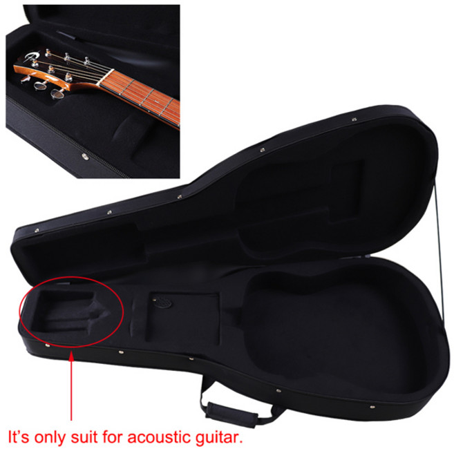 어쿠스틱 기타 또는 일렉트릭 기타용 더블 싱글 스트랩 기타 하드 케이스 케이스 41인치 39인치, [04] 41in double strap