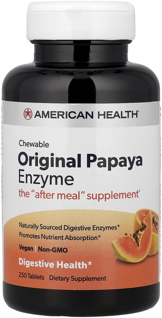 새해 첫좋은선물 American Health 오리지널 츄어블 파파야 효소 250정 제대로 할인합니다, AmericanHealth오리지널츄어블파파야효소250정, 1개 - 쿠팡