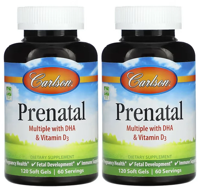 칼슨 프리나탈 120 소프트젤, 2개, 120정 - 쿠팡