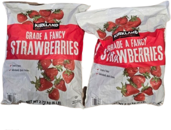 커클랜드 시그니처 냉동 딸기 아이스박스+드라이아이스포장 /코스트코, 2개, 2.27kg