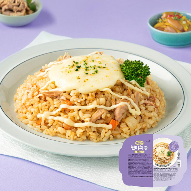 [아임닭] 맛있는 현미치볶 참치마요 도시락, 8개, 195g